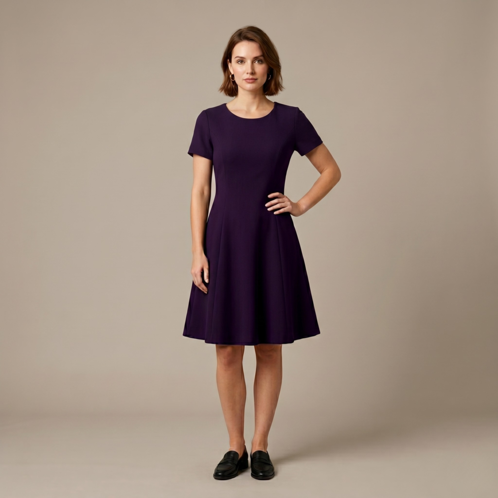 Neon Pink A line Dress