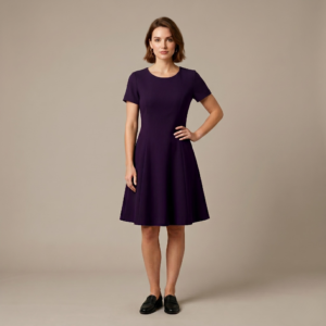 Neon Pink A line Dress